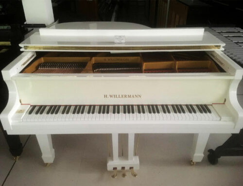 Pianoforte a coda Willerman 145 bianco